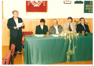 Fot.13. Odczyt kierownika Gminnej Biblioteki Publicznej w Kołaczycach